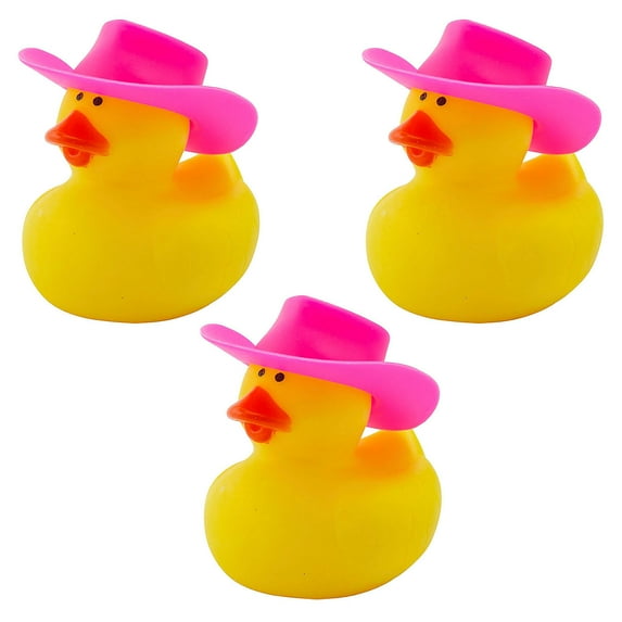 Pink Cowboy Hat Rubber Ducks Kit Assortment May Vary