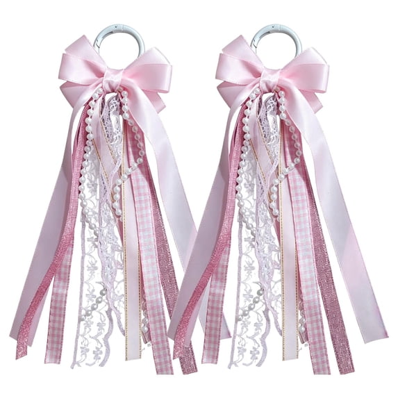Pink Cowgirl Boot Bows with Pearl & Glitter, Western Boot Accessories for Women