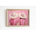 thumbnail image 1 of Pink Cowgirl Girly Dorm Preppy Western Aesthetic College Apartment, Unframed Paper Poster 11x14in, 1 of 4