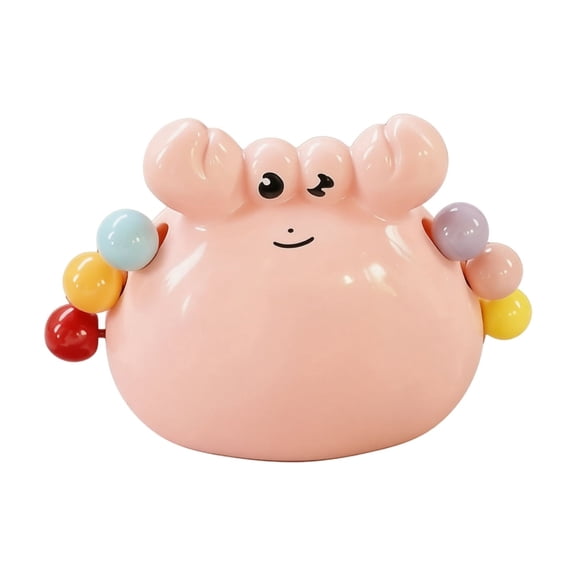 Pink Crab Decorative Fruit Fork Holder Cute Desktop Ornament For Home Kitchen Tabletop Display 1 Piece