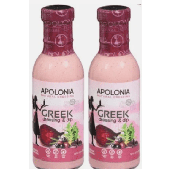 Pink Creamy Greek Dressing 2 Bottles 12 oz