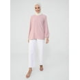 thumbnail image 1 of Pink - Crew neck - Blouses - Refka, 1 of 4