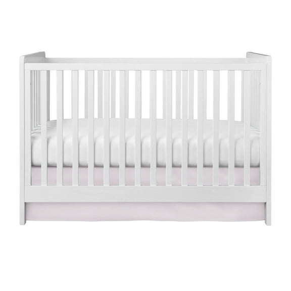 Pink Crib Skirt, Crib Skirt for Baby Bed, Crib Skirt for Nursery Room Decor