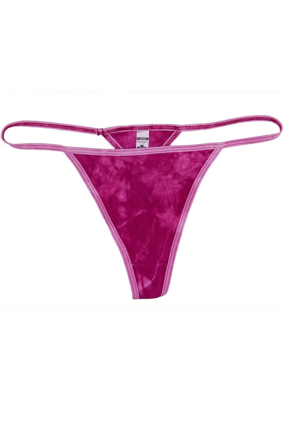 Pink Crinkle - Thong Panties - Medium