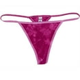 thumbnail image 1 of Pink Crinkle - Thong Panties - Small, 1 of 1