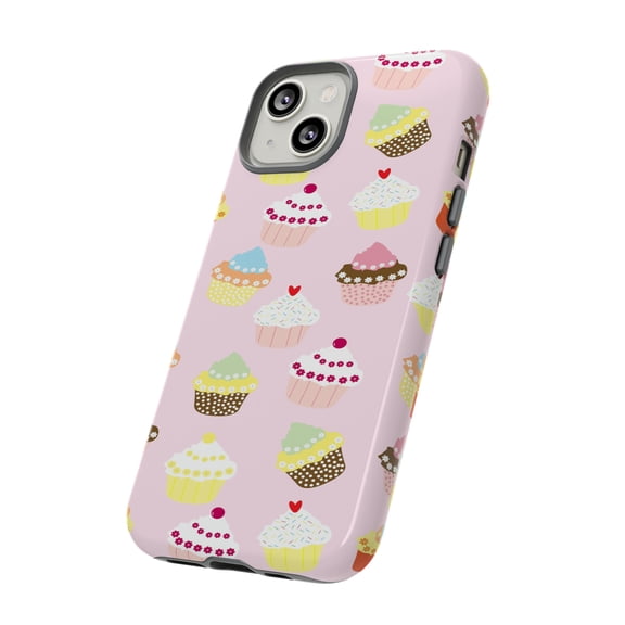 Pink Cup Cakes Tough iPhone 15 Case-iPhone Case-iPhone