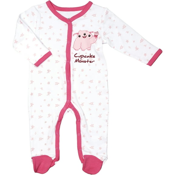 Pavilion Gift Company - Pink Cupcake Monster - 6-12 Months Sleeper