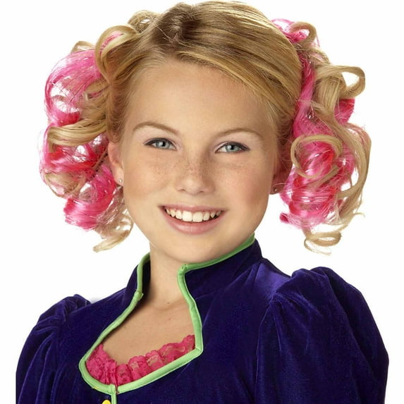 Pink Curly Hair Combs Teen Halloween Costume Accessory