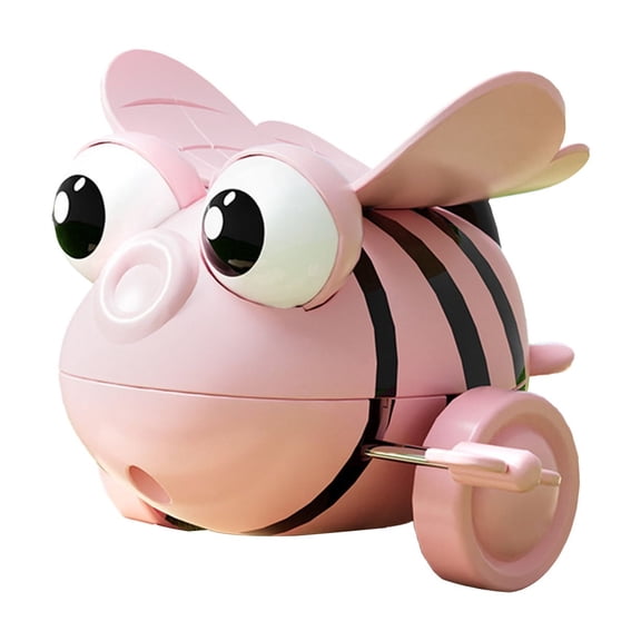 Pink Cute Bee Wind Up Toy For Early Education Toddlers Rolling Toy That Performs Somersaults As A Puzzle Gift For Kids
