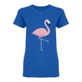 thumbnail image 1 of Pink Cute Flamingo Design Shaped T-Shirt Women -Image by Shutterstock, Female Medium, 1 of 2