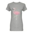 thumbnail image 1 of Pink Cute Flamingo Flat Design Shaped Tee Women's -Image by Shutterstock, 1 of 2
