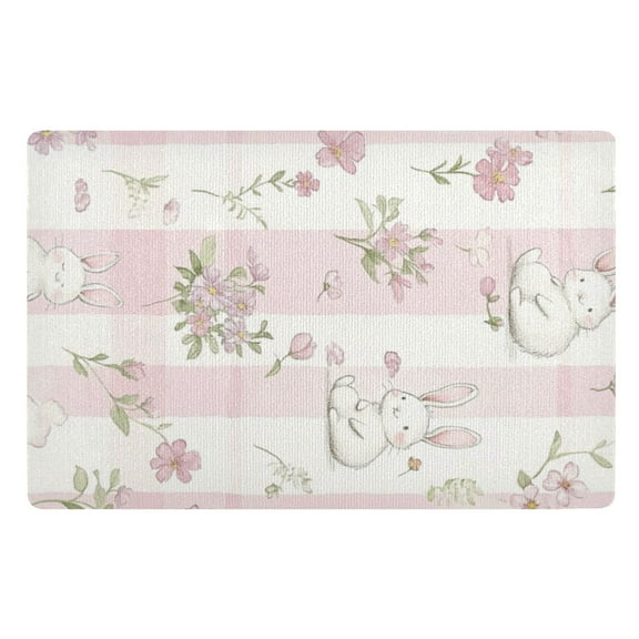 Pink Cute Floor Door Mat Outdoor Indoor for Home Entrance Welcome Mats 32"x20"