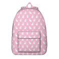 thumbnail image 1 of Pink Cute French Bulldogs Backpack for School,Cute School Bag,Schoolbag with Adjustable Shoulder Straps & Padded Back,15.7"x11.8"x5.5", 1 of 5