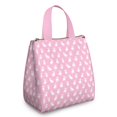 thumbnail image 1 of Pink Cute French Bulldogs Insulated Lunch Bag for Women & Adults,Large Portable Soft Cooler Lunch Bag,Thermal Food Storage Tote with Pearl Cotton,8.66L,8.75x5.75x9.5 Inch, 1 of 6
