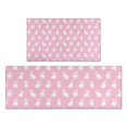thumbnail image 1 of Pink Cute French Bulldogs Kitchen Rugs Sets Of 2,Anti Fatigue Kitchen Mat Rugs Non Slip Washable,Decorative Kitchen Floor Mats for Kitchen,Sink,Laundry,17"x30"+17"x47", 1 of 7