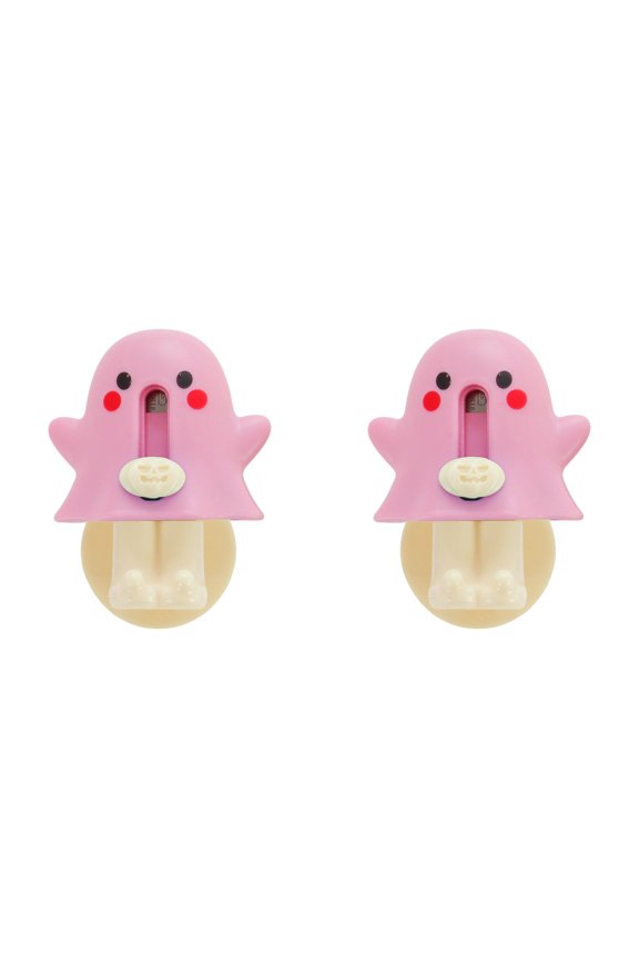 Pink Cute Mini Retractable Utility Knife Set 2PCS Cartoon Pocket Box Cutter Keychain Craft Knife for Office Home Arts Crafts Cardboard Paper Opening Tool