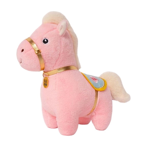 Pink Cute Plush Horse Squishy Toy Stuffed Animal Foam Figurine For Desk Decor Stress Relief Sensory Play Childrens Room Decoration Soft And Huggable Animal Ornament