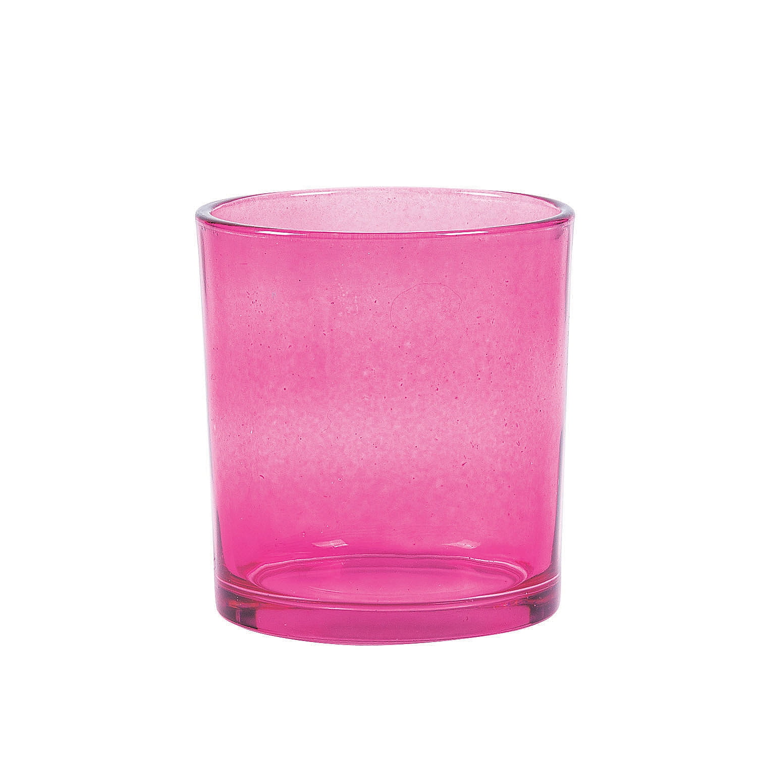 3" Pink Glass Cylinder Vase Set - 6 Pieces