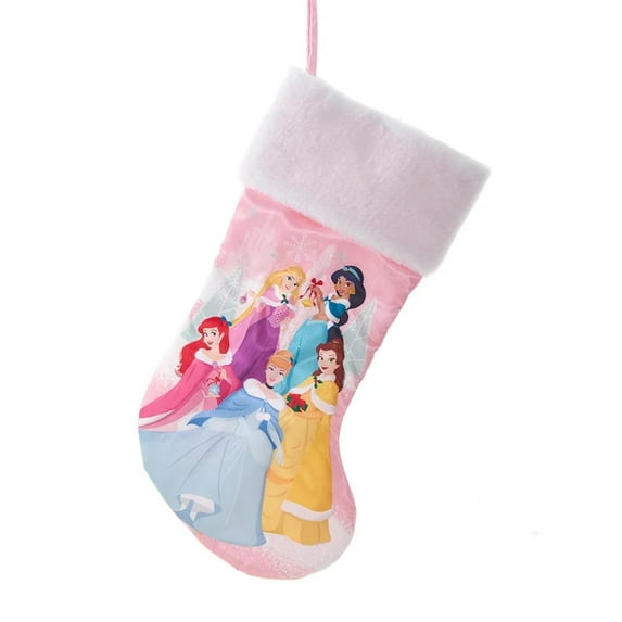 Pink DISNEY PRINCESS Christmas Stocking, 19", by Kurt Adler