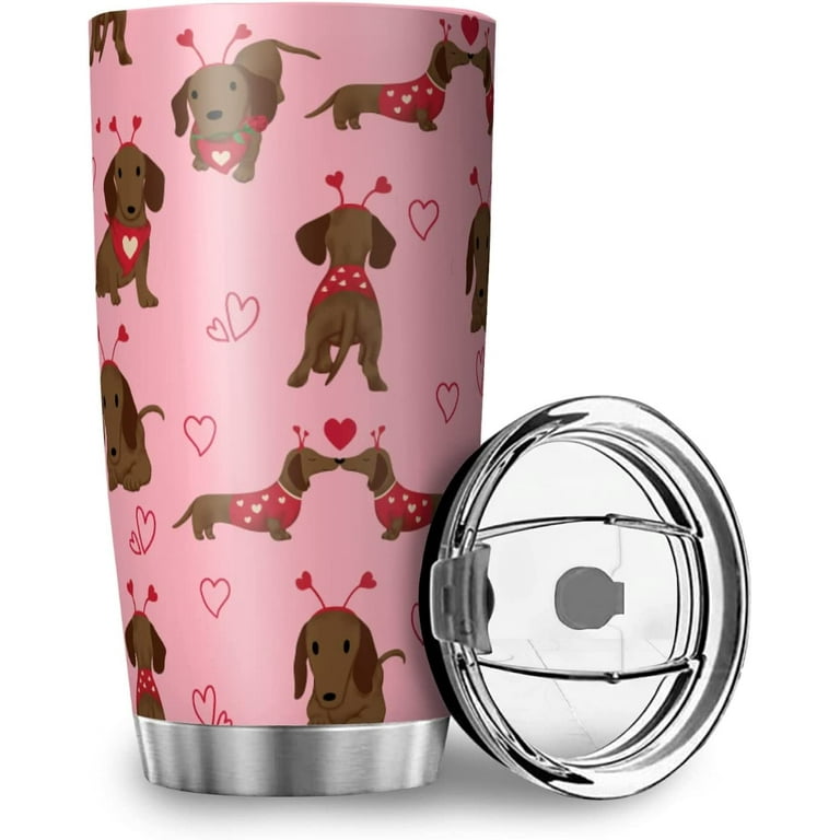 Dachshund Tumbler - Pink Dachshund Tumbler - Pink