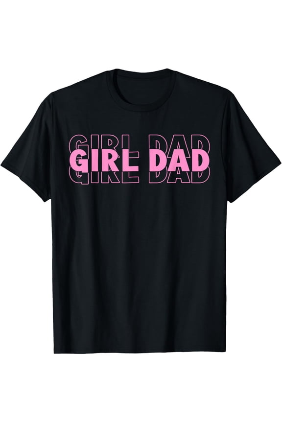 Pink Dad T-ShirtDad Est 2025 Dad Loading New Dad Of Girls Retro