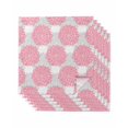 thumbnail image 1 of Pink Dahlia Cloth Napkins Set of 6 Reusable Dinner Napkins, Farmhouse Abstract Grey Floral Patterned Cocktail Napkin Washable Table Napkins for Wedding/Holiday Party/Baby Shower 20"x20", 1 of 7