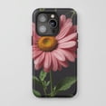 thumbnail image 1 of Pink Daisy Flower Dew Drop For All iPhone Series Protective Phone Case Realistic Nature Art Pink Green Black, 1 of 7