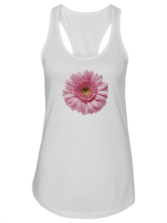 Pink Daisy Flower Racerback Tank Women -SPIdeals Designs, Female Large