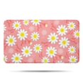 thumbnail image 1 of Pink Daisy Flower Yellow Centers Pattern Bathroom Rugs Mat,Non Slip Microfiber Bathroom Rug,Rubber Backing,Soft Bathroom Mats for Bathroom Floor,Tub and Shower,17x30in(43x75cm), 1 of 5