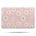 thumbnail image 1 of Pink Daisy Flower Yellow Centers Pattern Bathroom Rugs Mat,Non Slip Microfiber Bathroom Rug,Rubber Backing,Soft Bathroom Mats for Bathroom Floor,Tub and Shower,17x27in(43x68cm), 1 of 5