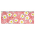 thumbnail image 1 of Pink Daisy Flower Yellow Centers Pattern Kitchen Rug Mat,Kitchen Runner Rugs Non Skid Washable,Decorative Kitchen Floor Mats for Kitchen,Sink,Laundry,17"X47", 1 of 5