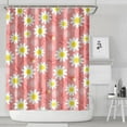 thumbnail image 1 of Pink Daisy Flower Yellow Centers Pattern Shower Curtain 72"x84" ,Bathroom Decorative Shower Curtains Set with 12 Hooks,Modern Waterproof Washable Shower Curtain, 1 of 6