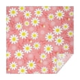 thumbnail image 1 of Pink Daisy Flower Yellow Centers Pattern Square Tablecloth,Waterproof Square Table Cover,Wipeable Spillproof Washable Table Cover for Home Kitchen Party Decor 52"x52"(132x132cm), 1 of 6