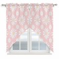 thumbnail image 1 of Pink Daisy Swag Valances for Windows 2 Pack, Kitchen Window Curtains 36 Inch Length, Spring Floral Elegant Pastoral Botanical Privacy Swag Curtains for Living Room/Bathroom with Rod Pocket 36"x36", 1 of 8