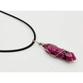 thumbnail image 1 of Pink Dalmation Jasper Handmade Point Necklace Silver Tone, 1 of 7
