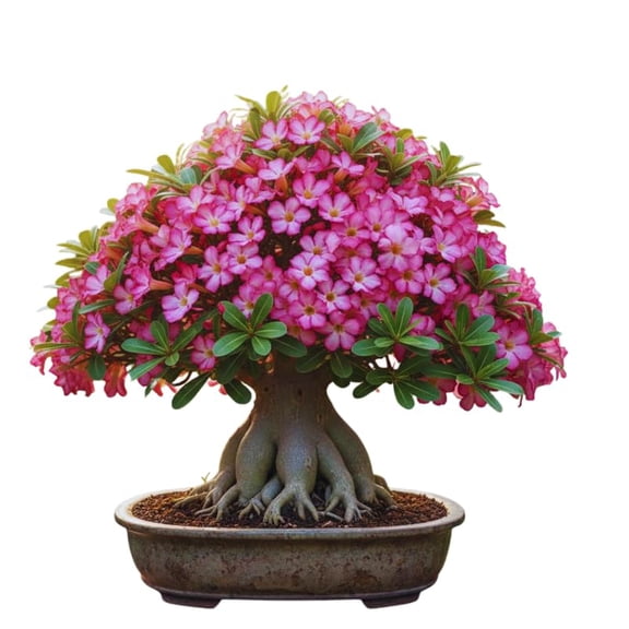 Pink Desert Rose Live Plant, Succulent Cactus Plant, Adenium Desert Rose Plant Live, Colorful Bonsai Tree, 4 to 8 Inches Tall