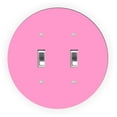 thumbnail image 1 of Pink Design - Round Light Switch Plate Cover - Double Toggle, 1 of 1