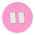 thumbnail image 1 of Pink Design - Round Light Switch Plate Cover - Single Rocker, 1 of 1