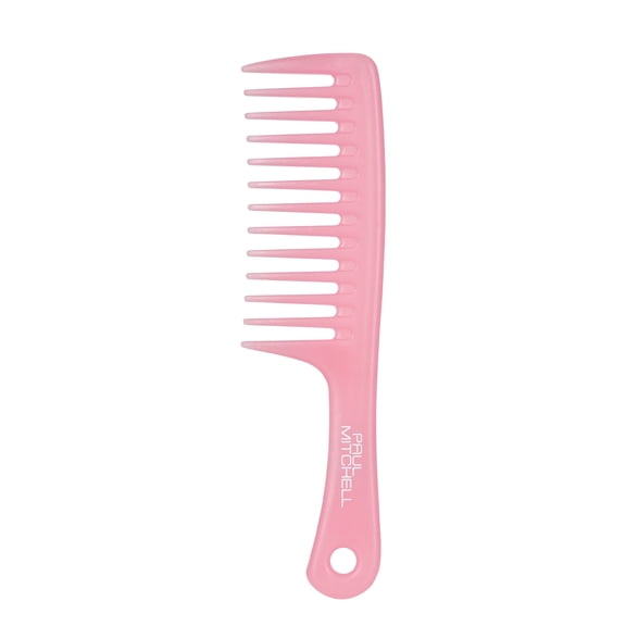 Paul Mitchell Pink Detangler Comb, Wide Tooth Comb Detangles Wet or Dry Hair