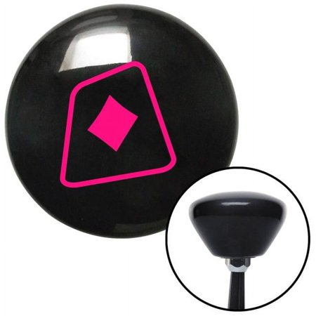 Pink Diamonds on a Card Black Retro Shift Knob with M16 x 1.5 Insert Shifter Auto