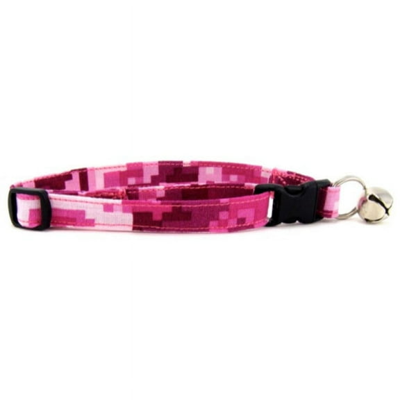 Pink Digital Camo Cat Collar