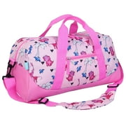 WILDKIN Pink Dino Overnighter Duffel Bag