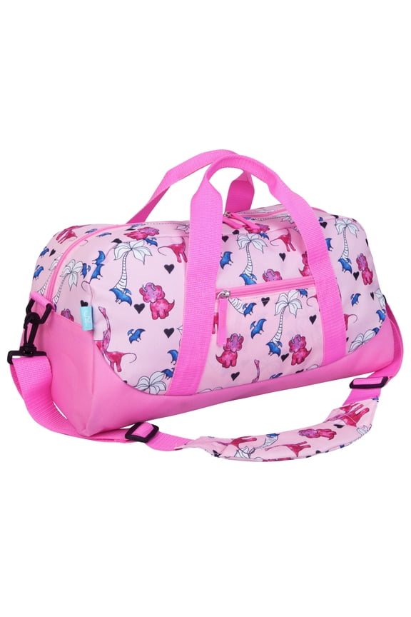 Pink Dino Overnighter Duffel Bag