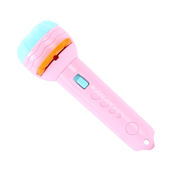 Pink Dinosaur Themed Projection Flashlight Toy For Children Early Education Animal Picture Slides