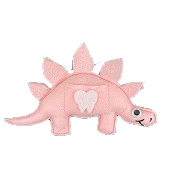 Pink Dinosaur Tooth Fairy Pillow for Girls | Lost Tooth Pillows | Hanging Tooth Fairy Pillows