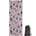 thumbnail image 1 of Pink Dinosaurs Plants Pattern Hot Yoga Mat Towel Non Slip for Hot Yoga - Quick-Drying Yoga Mat Cover with 4 Corner Pockets with Travel Bag - Hot Yoga Towel Non Slip 70"x26", 1 of 6