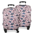 thumbnail image 1 of Pink Dinosaurs Plants Pattern Luggage Cover Fashion Suitcase Cover Baggage Covers Fit 25-28 Inch Luggage (Go Travel), 1 of 5