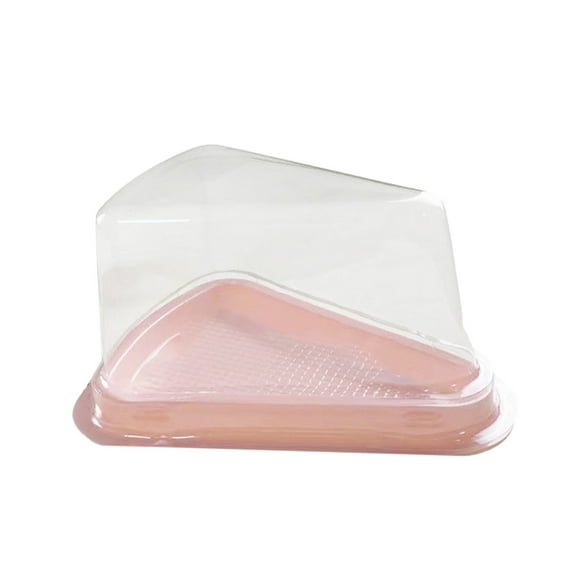 Pink Disposable 6 Inch Baking Container Cheesecake Box Tiramisu Packing Box Food Blister Box For Desserts Cakes And Pastries 1Pc 0.031 Lb