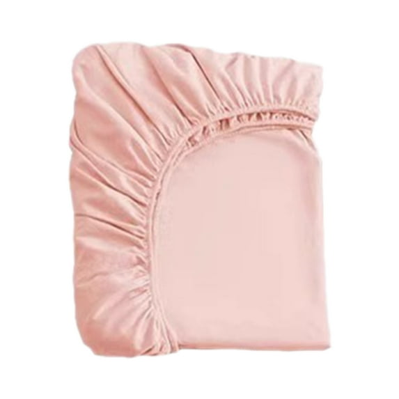 Pink Disposable Bed Sheets Set - Hotel Quality Travel Bedding, Non-Woven Fitted Sheet & Pillowcases for Camping & Airbnb Stays