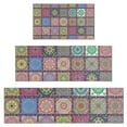thumbnail image 1 of Pink Diverse Mandala Pattern Kitchen Rugs Sets Of 3,Kitchen Runner Rugs Non Skid Washable,Decorative Kitchen Floor Mats for Kitchen,Sink,Laundry,17"x30"+ 17"x47" + 17"x59", 1 of 6